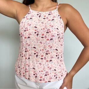 PULL & BEAR Floral Sleeveless Blouse | Summer | Pink | Size: M | Women